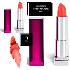 Two- Shocking Choral Lipstick - Maybelline
